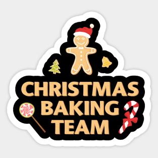 Christmas Baking Team Gingerbread Man Sticker